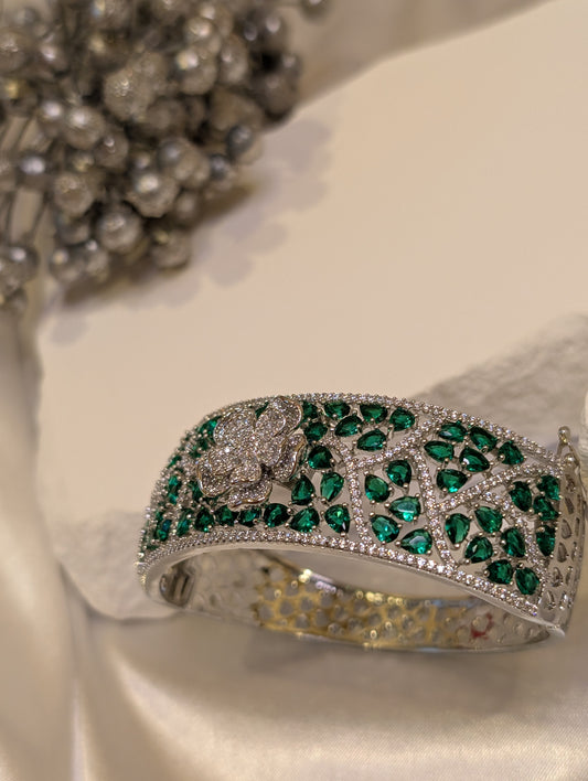 Emerald Bloom Cuff