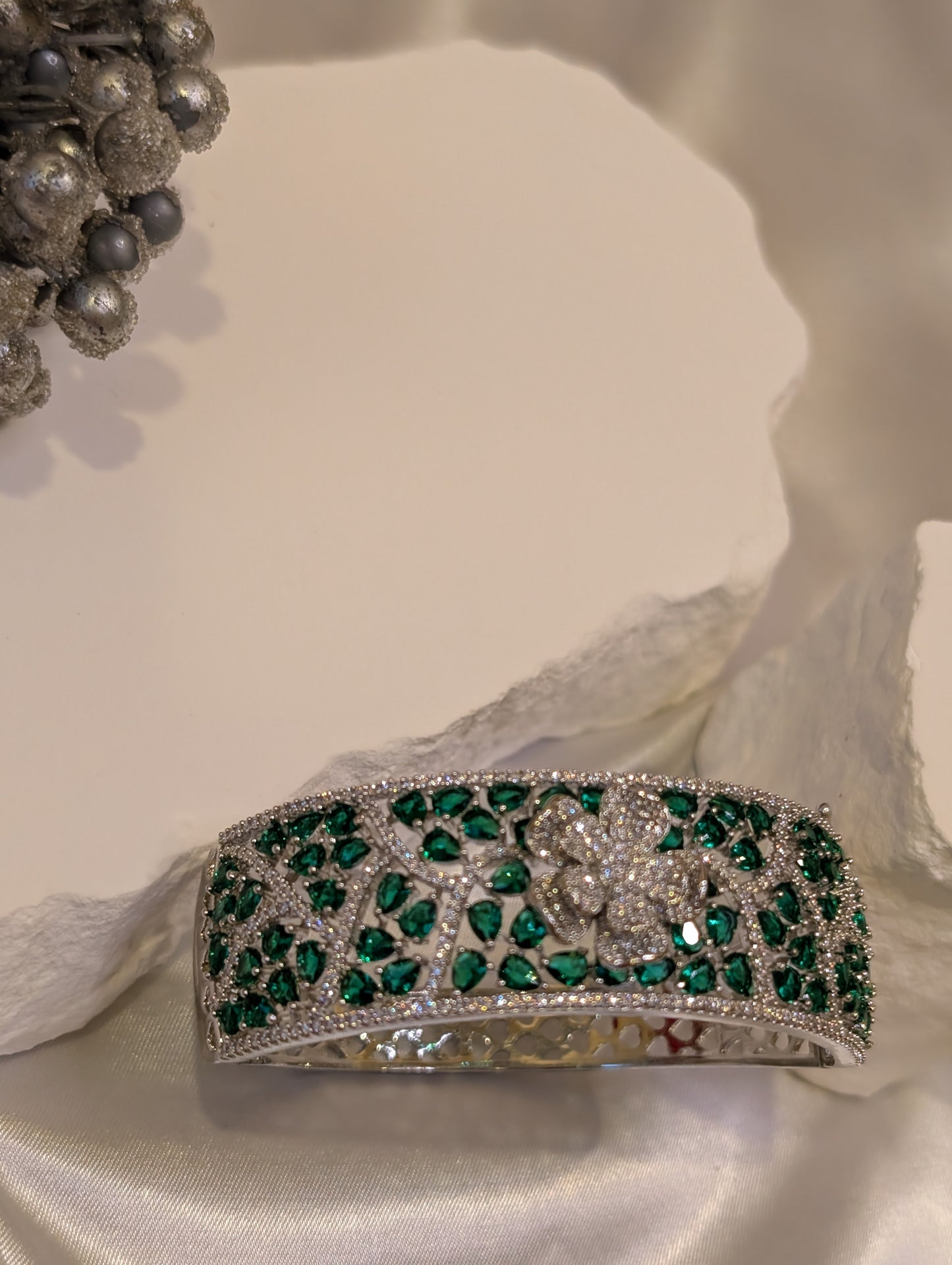 Emerald Bloom Cuff