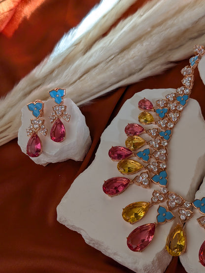 Imperial Bloom Symphony Necklace Set