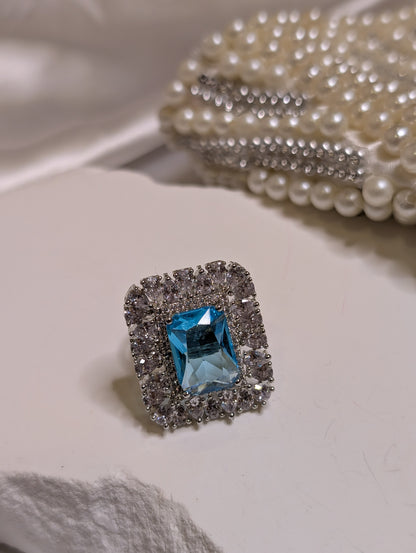 Sahin Blue Victorian Ring