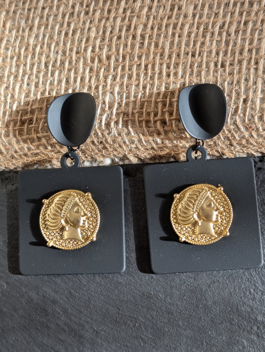 Pharaoh's Legacy Statement Earrings