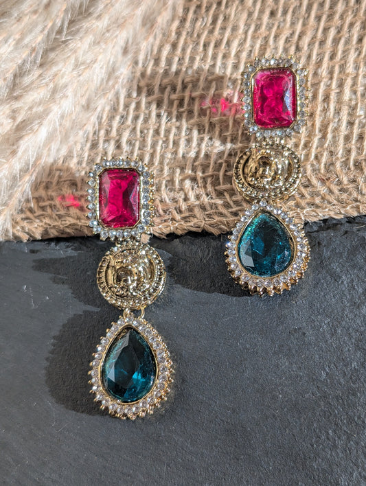 Monarch Jewel Drop Earrings