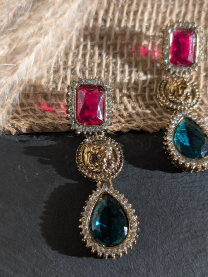 Monarch Jewel Drop Earrings