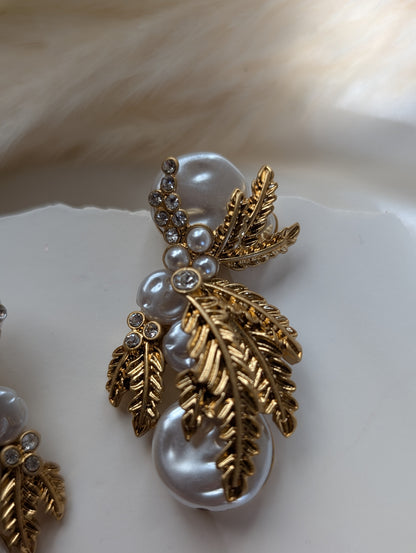 Elysian Pearl Vine Earrings