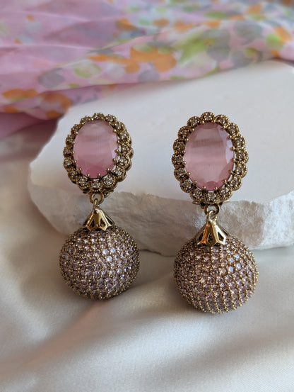 Rosé Celeste Drop Earrings