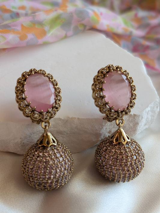 Rosé Celeste Drop Earrings