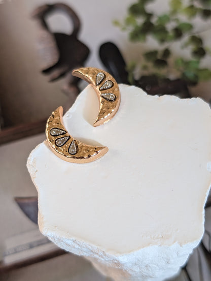 Celestial Crescent Earrings