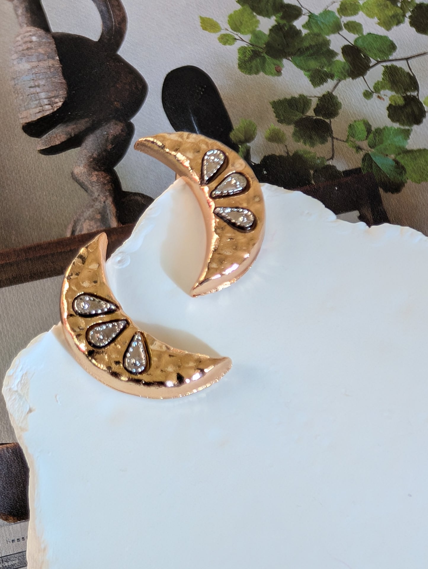 Celestial Crescent Earrings