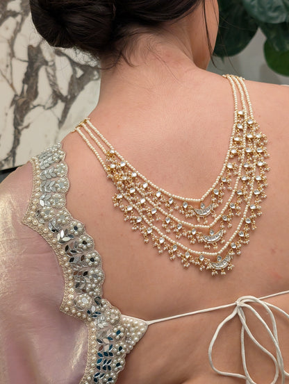Noor Chand Pearlescent Necklace Set