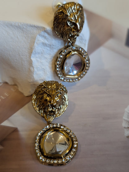 Elié Majesty Lion Earrings