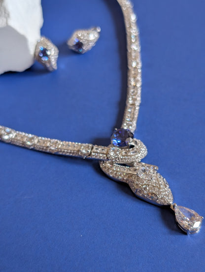 Belladonna Serpent Sapphire Necklace Set