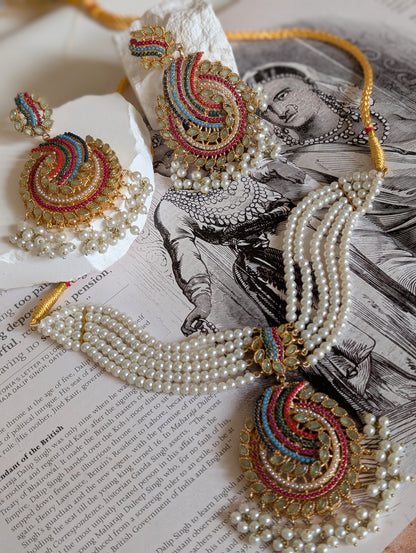 Elie Pastel Pearl Necklace Set