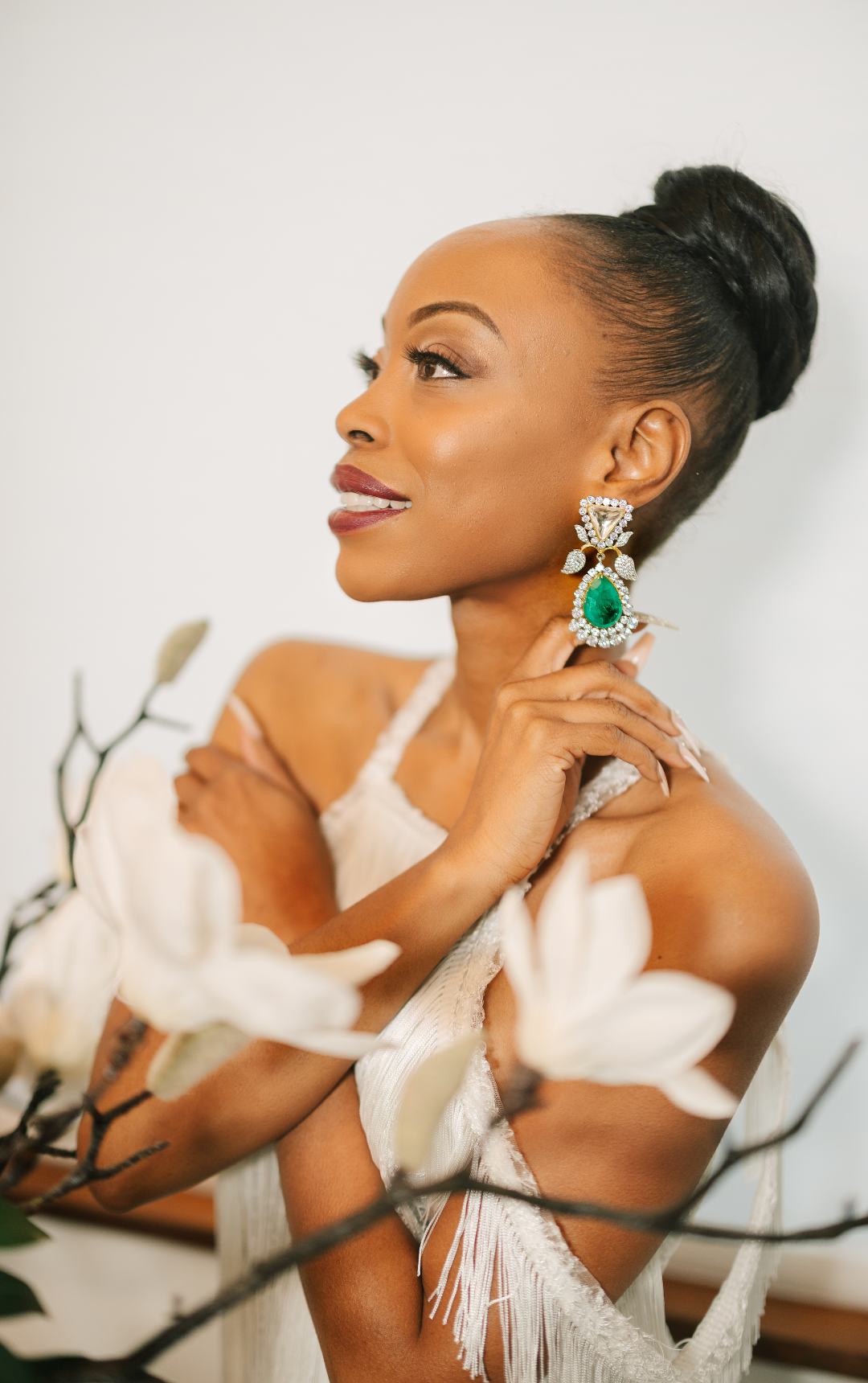 Verdant Starlight Drops Earring