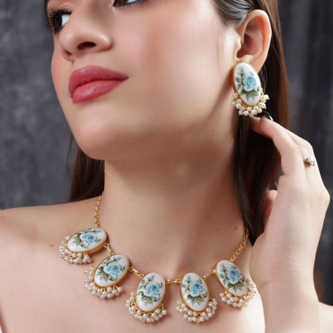 Roisana HandPainted Pearl Necklace - Midas Touch Jewelry