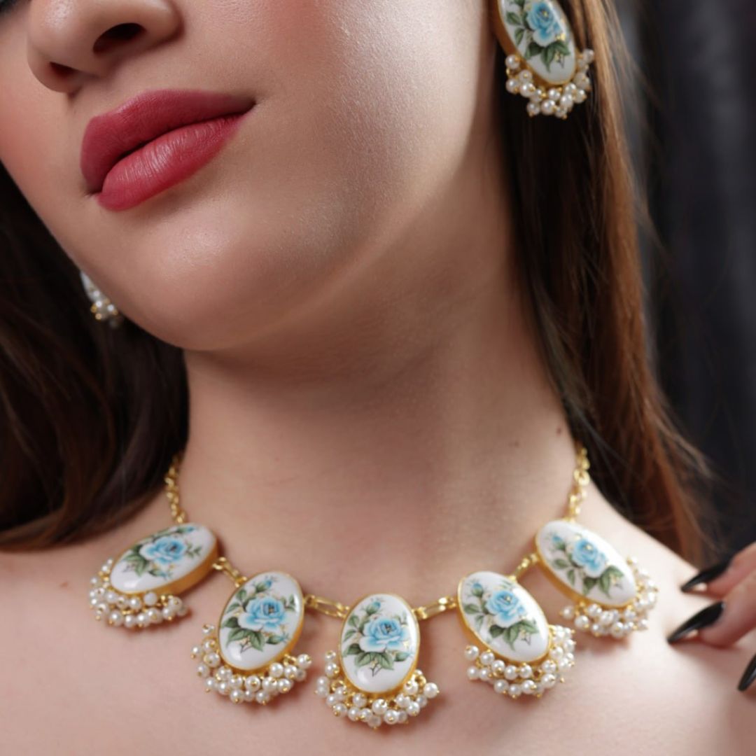 Roisana HandPainted Pearl Necklace - Midas Touch Jewelry