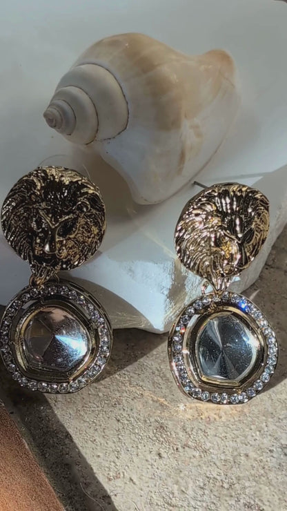 Elié Majesty Lion Earrings