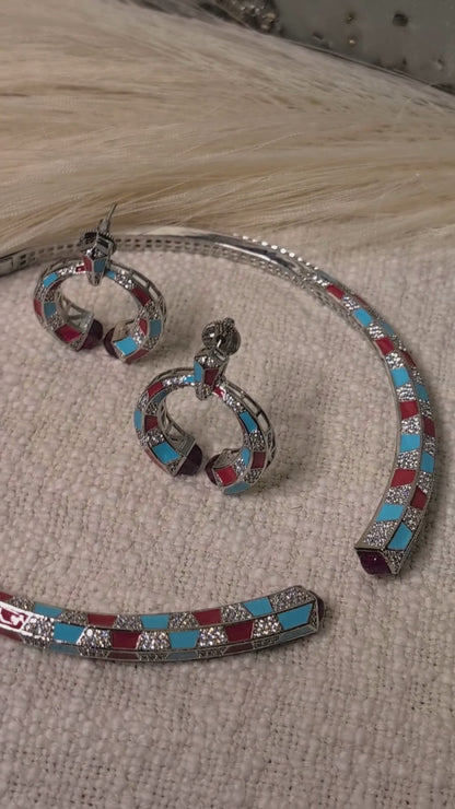 Venetian Mosaic Necklace Set