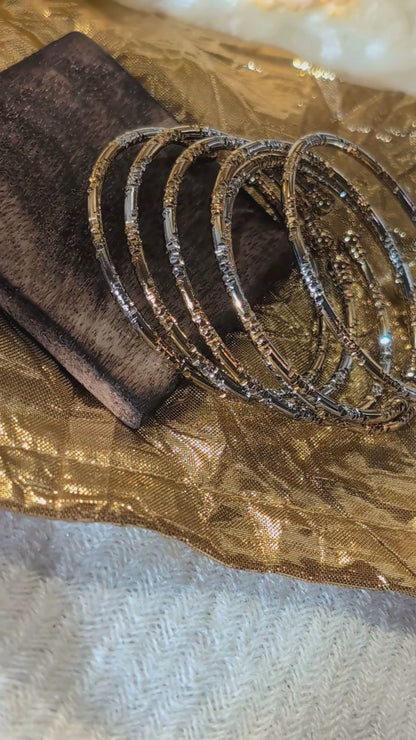 Zara Cascade Gold Bangles