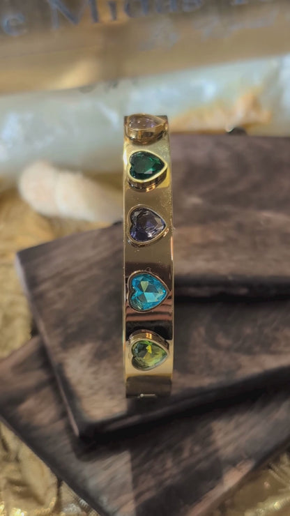 Seraphina Prism Heart Bangle