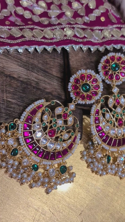 Royal Rosette Chandbali
