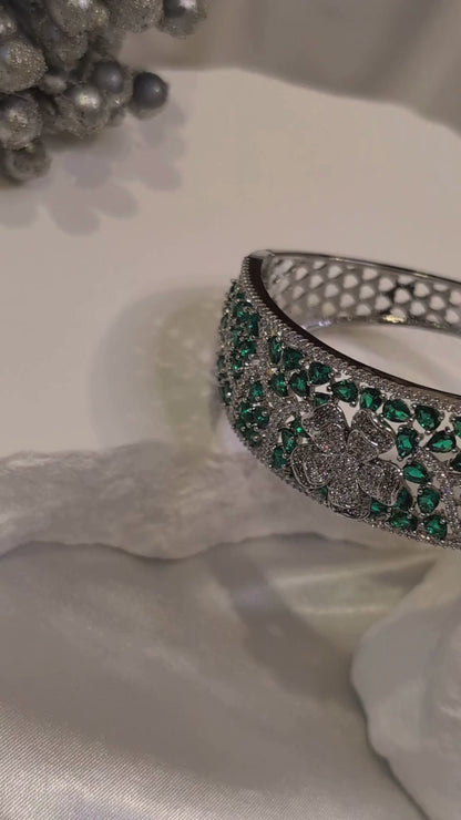 Emerald Bloom Cuff