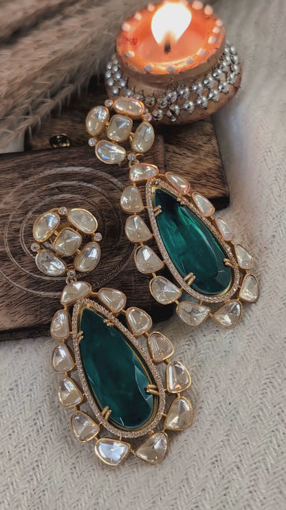 Kaia Emerald Drop Earrings