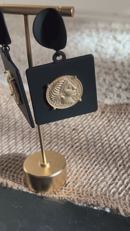 Pharaoh's Legacy Statement Earrings