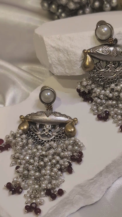Graceful Pearl Symphony Earrings