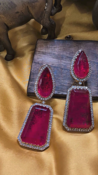 Maze Radiance Drop Earrings