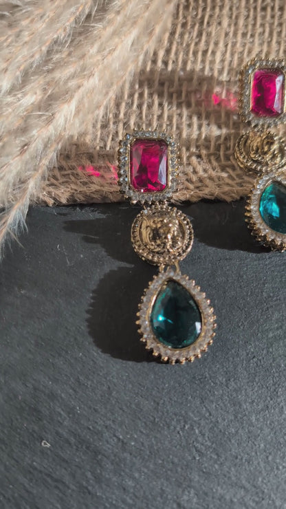 Monarch Jewel Drop Earrings