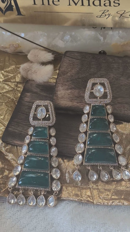 Esme Verdant Cascade Earrings